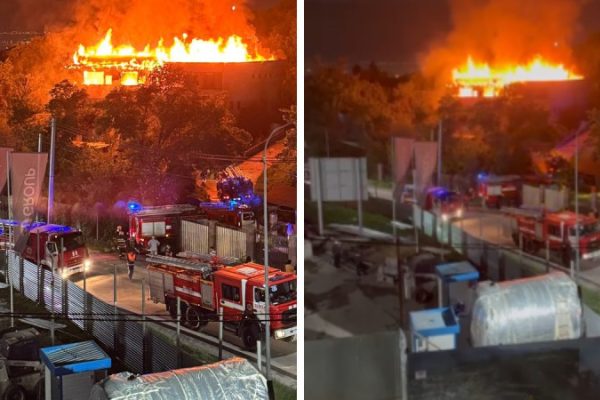Пожар в Алматы: Вспыхнуло трехэтажное здание 4 мая 2025 года