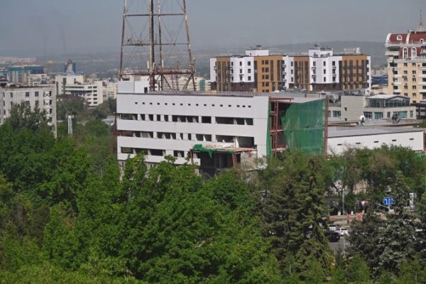 Сгоревший медиацентр в Алматы: визуализация после Кантара (фото — 2025)