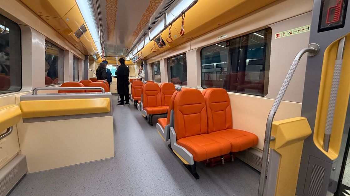 Состав LRT в Алматы рассчитан на 285 пассажиров, средняя скорость — 35 км/ч