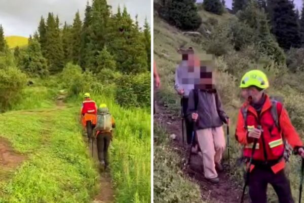 Две туристки потерялись в горах Алматы: их нашли спасатели