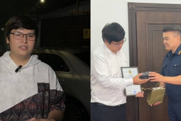 Курьер спас пенсионерку от мошенников и получил награду полиции Алматы