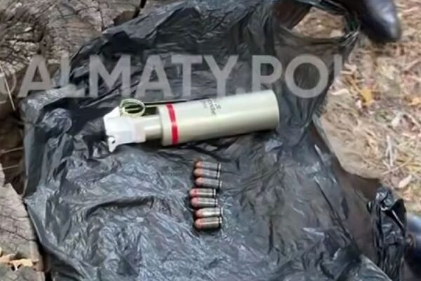 В Алматы во дворе дома нашли пакет с патронами и гранатой