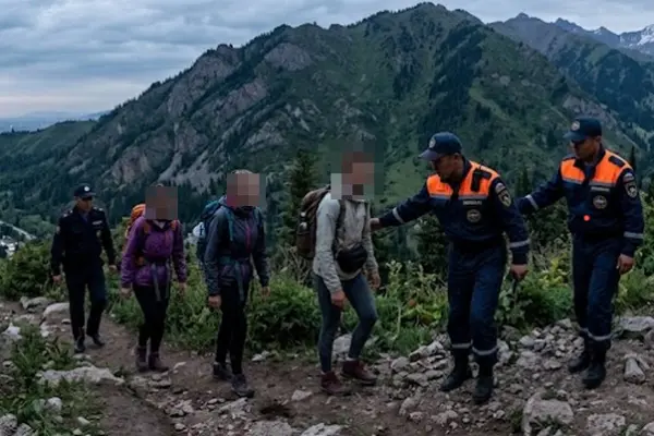 Туристы в горах Алматы услышали рёв и вызвали спасателей
