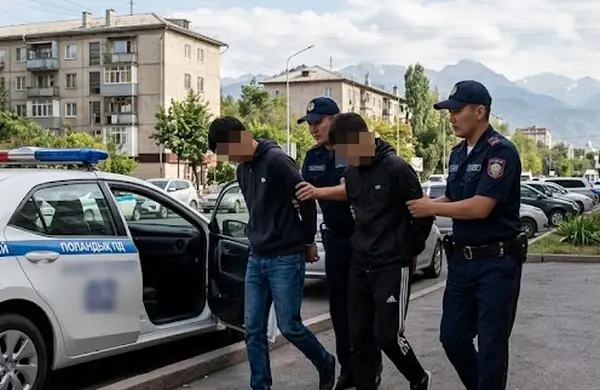 В Алматы двух мужчин арестовали на пять суток за видео с матом