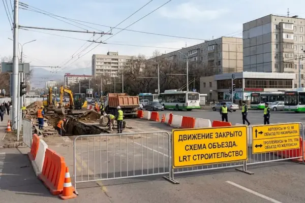 Алматыда LRT құрылысына байланысты 4 бағыт өзгереді