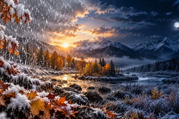Алматыда қар аралас жаңбыр жауып, түнде аяз -6°С-қа жетеді